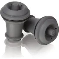 VacuVin Lot de 2 bouchons Gris