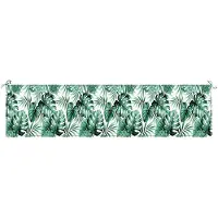 vidaXL Coussin de banc Motif feuille 200 x 50 x 3 cm Tissu Oxford