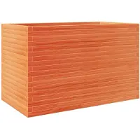 vidaXL Jardinière cire marron 110x60x68,5 cm bois de pin massif