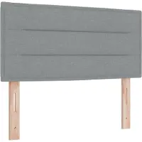 vidaXL Tête de lit gris clair 80 cm tissu