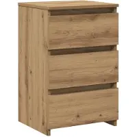 vidaXL Table de chevet chêne artisanal 40x35x62,5 cm bois d'ingénierie
