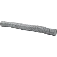 vidaXL Clôture hexagonale argent 1 x 50 m Acier galvanisé