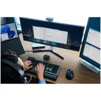 Kensington Pro Fit Ergo TB450 souris Bureau Droitier RF sans fil + Bluetooth Trackball 1600 DPI