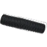 vidaXL Clôture hexagonale grise 0,6 x 10 m en PVC