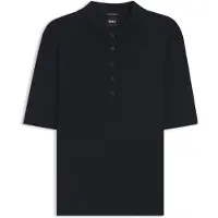 BOSS Polo en maille de laine mérinos extrafine