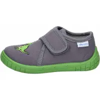 Lico Pantoufle 'Cookie Boy' gris foncé / vert
