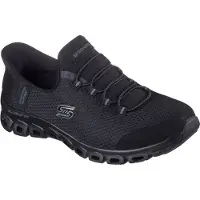 SKECHERS Femmes-Sneaker-Slipper Noir, Couleur:noir, EU Taille:42