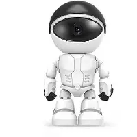 Eurowebbiz Robot avec caméra espion de surveillance wifi 1080P vision infrarouge