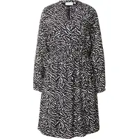 Comma casual identity Robe anthracite / blanc