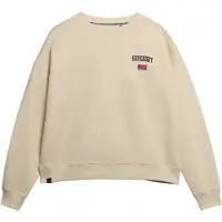 Superdry Femme Sweat ras du cou Décontracté Athletic Essentials White Taille: 40