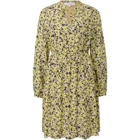 Comma casual identity Robe jaune / miel / noir / blanc