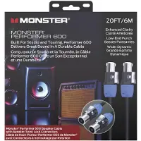 Monster Cable Prolink Performer 600 20FT Speakon Speaker Cable 6 m Câble de haut-parleur