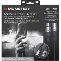 Monster Cable Classic Microphone 30 WW 9 m Câble de microphone