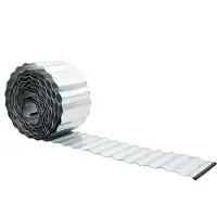 vidaXL Bordure de jardin, 1000 x 25 x 0,03 cm, acier galvanisé, argenté