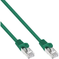 InLine 72550G Câble patch, SF/UTP, Cat.5e, vert, 0,5m