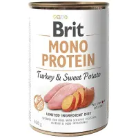 Brit Mono Protein Turkey And Sweet Potato 400g 6 Units Blanc