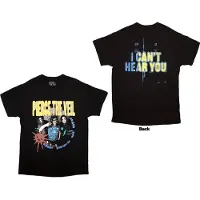 Pierce The Veil Hommes, T-shirt, I Can't Hear You Back Print, Noir, (L)