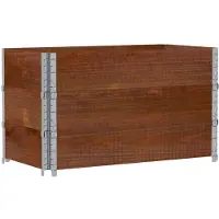 vidaXL Jardinière marron 100x50 cm bois massif de pin
