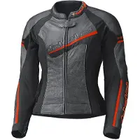 Held Debbie II 5730.00 Femme VESTE DE COMBINAISON CUIR Noir/Rouge néon 46