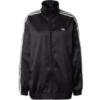 Adidas Originals Satin Firebird Ruffle 3 Stripes Full Zip Sweatshirt Noir XS Femme