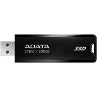 ADATA Disque dur externe SC610 500 Go Noir