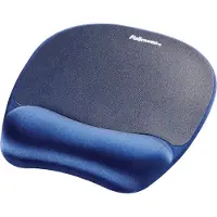 Fellowes Tapis de souris avec repose-poignets, avec mousse à mémoire de forme, bleu