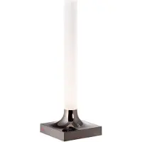 Kartell Goodnight Battery Lampe de Table Portative Polished Titanium