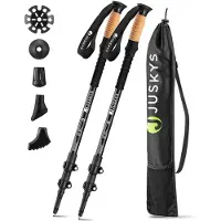 Juskys Bâtons de marche nordique - Accessoires inclus