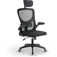 Juskys Chaise de bureau ergonomique - Baltimore - Noir
