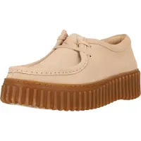 Clarks Chaussures Premium Torhill Bee Femme Ecru Suede