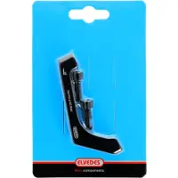 Elvedes Flat Mount/post Mount Adaptateur d'étrier de frein à disque arrière Pour vélo Noir 160 mm Noir 160 mm
