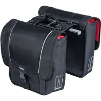 Basil Sacoche double Sport Design MIK noire, 35x14,5x43cm, 32ltr