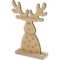Creativ Company Figurine de Noël en bois Renne