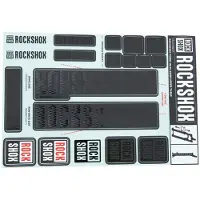 Rockshox 35 Mm autocollant noir noir One Size