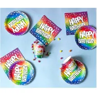 Boland 20 Papierservietten Happy Birthday 33 x 33 cm