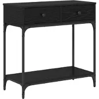 vidaXL Table console Chêne noir 75 x 34,5 x 75 cm Bois d'ingénierie
