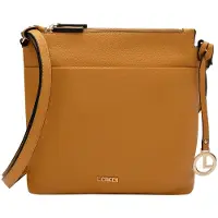 L.credi sac à épaule bandoulière sac à épaule Ella Crossbodybag Amber moutarde