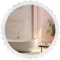 REA Miroir Tutumi Hom-06913 30 Mm de Profondeur Transparent Oval