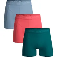 Muchachomalo Boxer Muchachomalo Homme Solid Green Pink Grey (Lot de 3)-XL