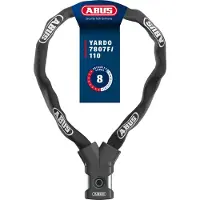 ABUS 7807f/110 Bk Chain Lock Argenté 1100 mm