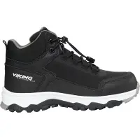 Viking Bottes - Akkarvik Mid Fleece WP SL - Black/Granit - - 33 - Bottes