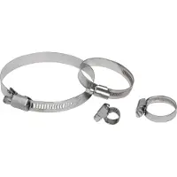 Osculati 12x Collier De Serrage Pour Tuyau Acier Inoxydable 60-80 Mm