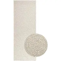 vidaXL Tapis ZIZUR Crème 80x200 cm Aspect jute Intérieur et extérieur
