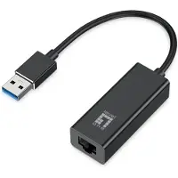 LevelOne Adaptateur réseau Gigabit USB, 1000 Mbit/s, Noir