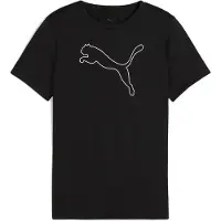 Puma Garçons, T-shirt de sport, Tee TAD ESS Cat Logo G (128), Noir, 128