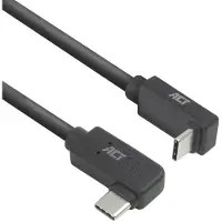 ACT AC7481, 1 m, USB C, USB C, USB 3.2 Gen 2 (3.1 Gen 2), 10 Gbit/s, Noir