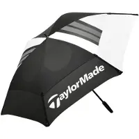 TaylorMade Double Canopy Umbrella Parapluie Black/White