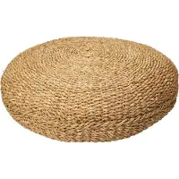 Home & Styling Pouf rond naturel Ø58x20 cm herbe de mer