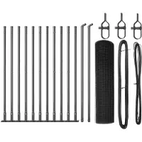 vidaXL Clôture en fil de fer soudé avec socle en béton 25 x 0,5 m (L x H)