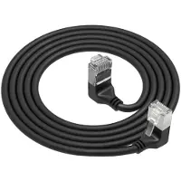 ACT DA7902, 2 m, Cat6a, U/FTP (STP), RJ-45, RJ-45, Noir